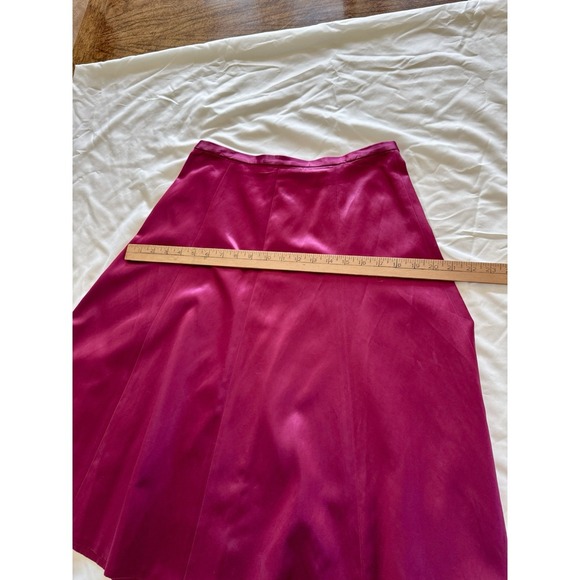 French Connection Fuchsia Pink Midi Satin Slip Skirt Size 6 Perfect Party Piece - Picture 13 of 13